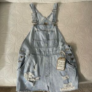 FURST OF A KIND - Vintage light denim overalls! Size 0S
